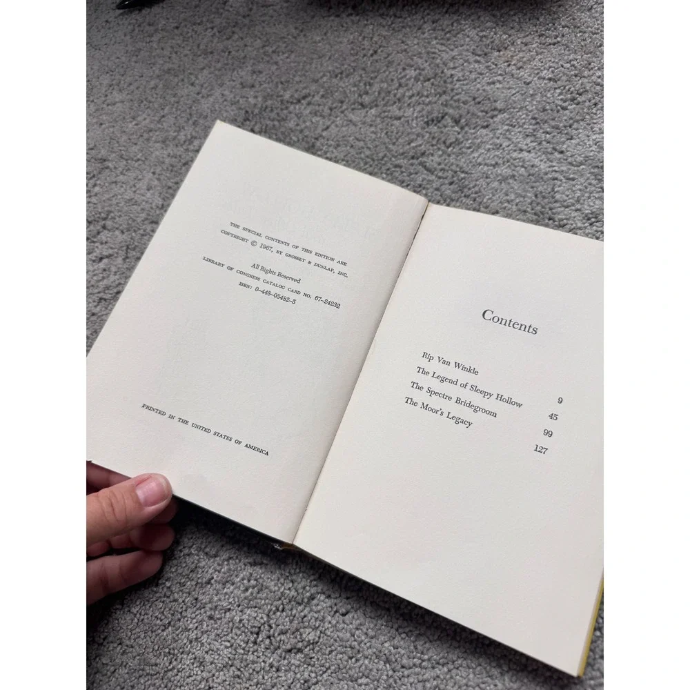 Rip Van Winkle Legend of Sleepy Hollow Washington Irving Hardback 1967